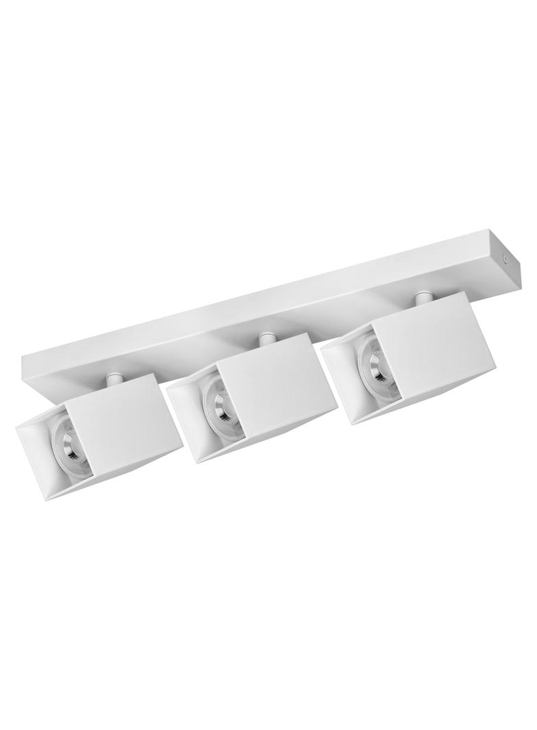 KUBAR SP 3, oprawa ścienno-sufitowa, GU10 max. 3x35W, IP20, biała AD-OP-6511WGU10 ORNO