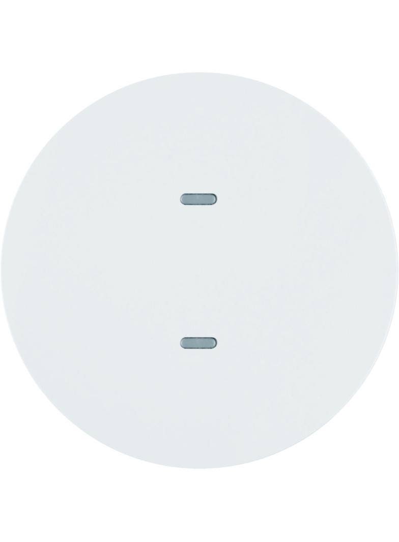 BERKER KNX e/s R.x/Serie 1930 Przycisk pojedynczy z diodami LED RGB i czujnikiem temperatury biały poł. 80161869 HAGER