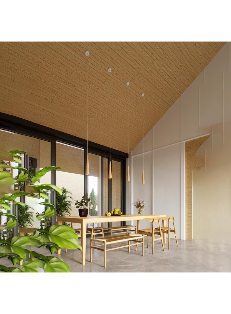 Sollux Lampa wisząca SULA 3P naturalne drewno SL.1101