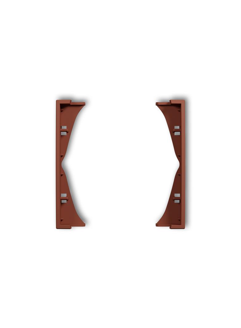 ICON Ramka pośrednia do gniazd podwójnych terakota