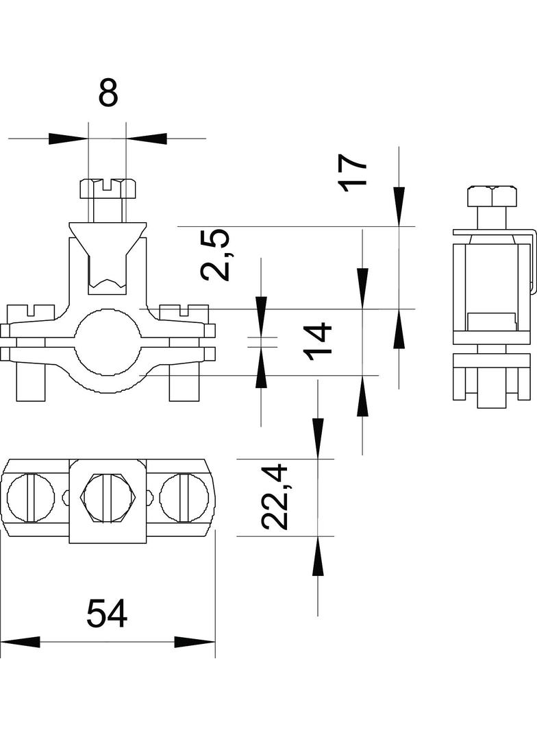 950/Z, OBEJMY UZIEM.PRZEW.1/2"