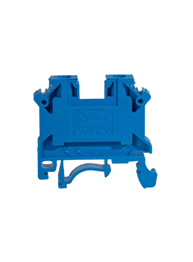 ZSG1-2.5Nn ,  Złączka szynowa gwintowa, seria NOWA, 2,5 mm2, TS 32,35, 1 tor, niebieski