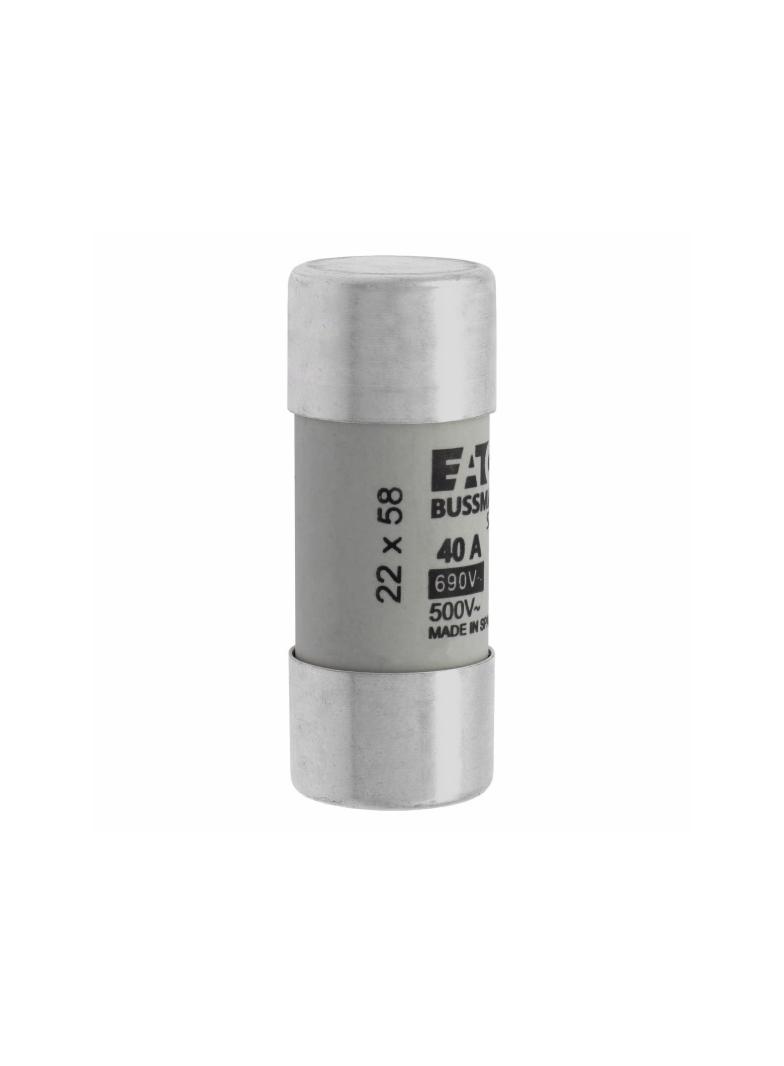 CYLINDRICAL FUSE 22 x 58 40A GG 690V AC Wkładka cylindryczna 22 x 58mm 40A GG 690V AC C22G40 EATON