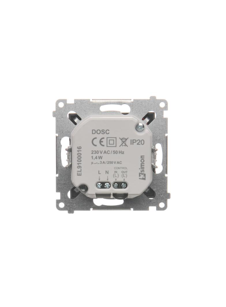 Simon 54 Oprawa oświetleniowa LED z czujnikiem ruchu 230V AC 1.4 W białe zimne 5900 K antracyt