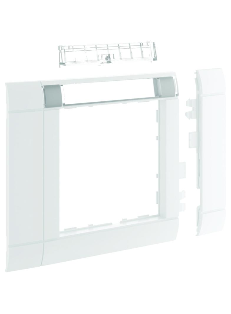 tehalit.WA Maskownica 80mm 1-krotna 55x55mm pole opisowe PC-ABS bezhalog biały