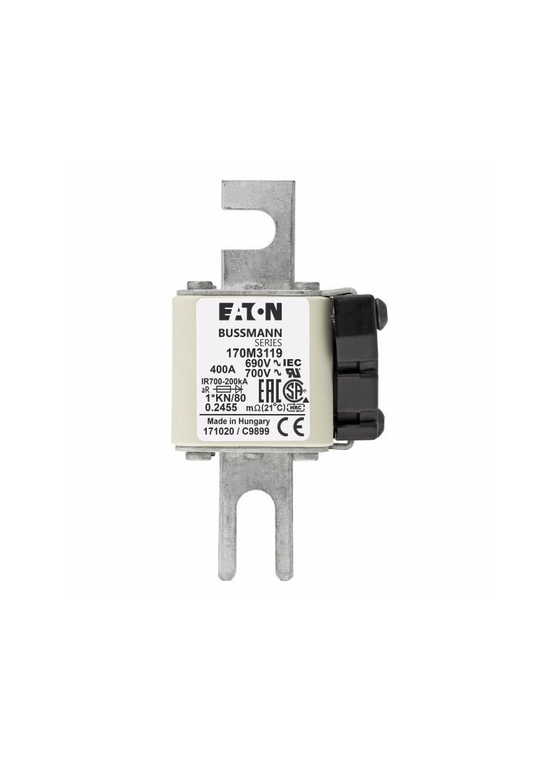 400A 690V 1*KN/80 aR INDICATOR FUSE Wkładka szybka 400A AC 690V compact DIN 1 45x59x104 mm 170M3119