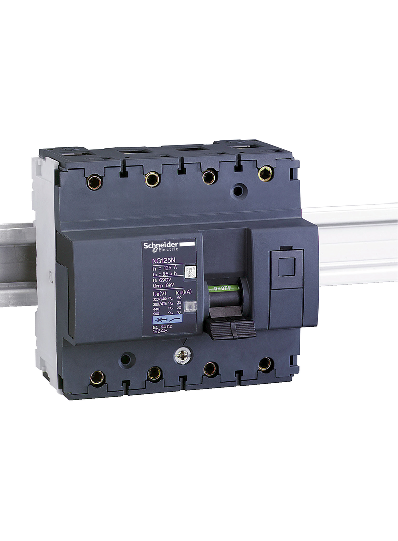 Wyłącznik nadprądowy Acti9 NG125N 3P+N C100A 18647 SCHNEIDER