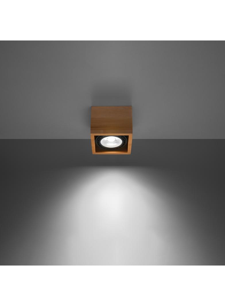 Sollux Plafon QUATRO 1 naturalne drewno SL.0915