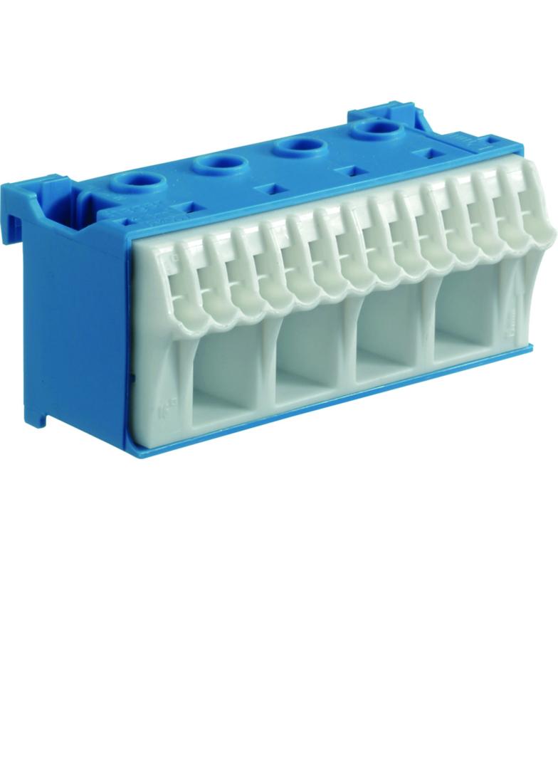 QuickConnect Blok samozacisków neutralny niebieski 4x16+14x4mm2 szer. 75mm KN18N HAGER