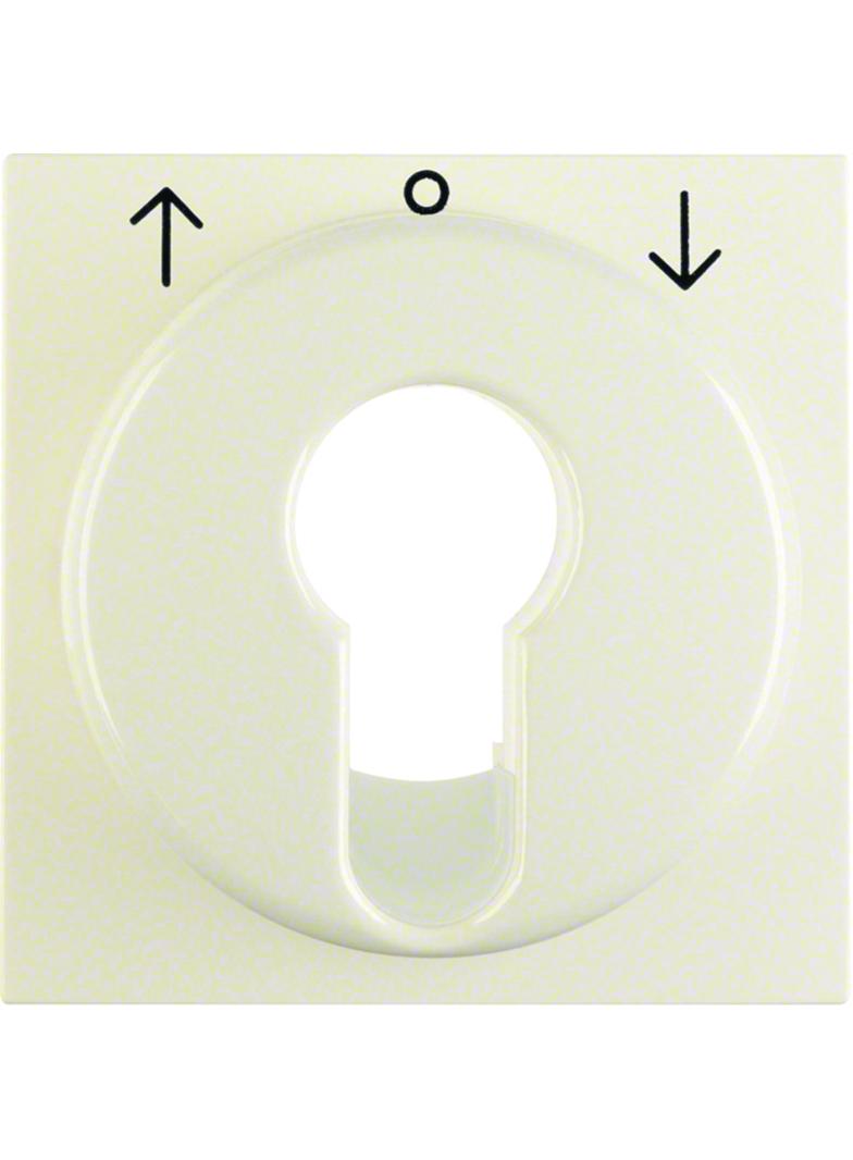 BERKER B.Kwadrat/S.w Płytka czołowa do łącznika żaluzjowego na klucz krem 15068982 HAGER