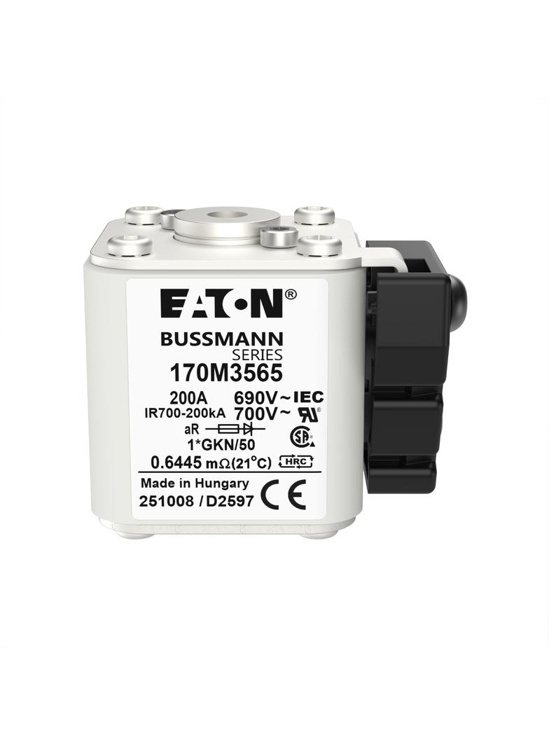 FUSE 200A 690V 1*GKN/50 AR UC Wkładka szybka 200A AC 690V rozmiar 1 45x59x51 mm aR, 170M3565 EATON