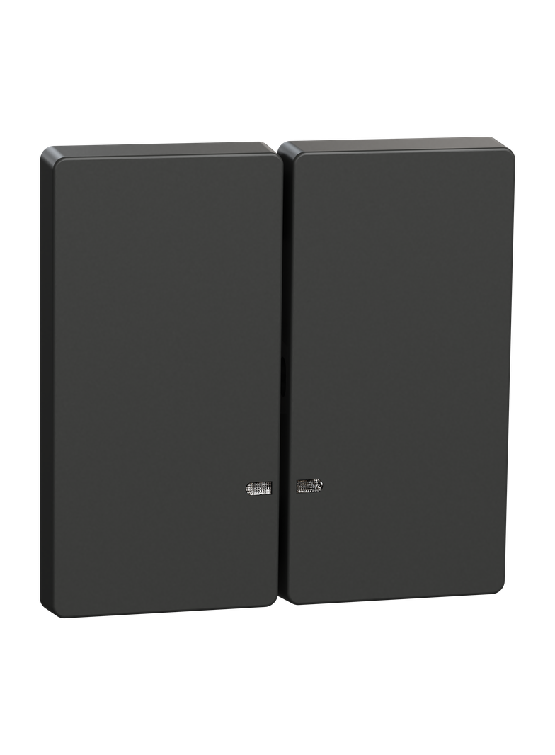 Merten, Klawisz podwójny z okienkiem sygnalizacyjnym, D-Life, antracyt