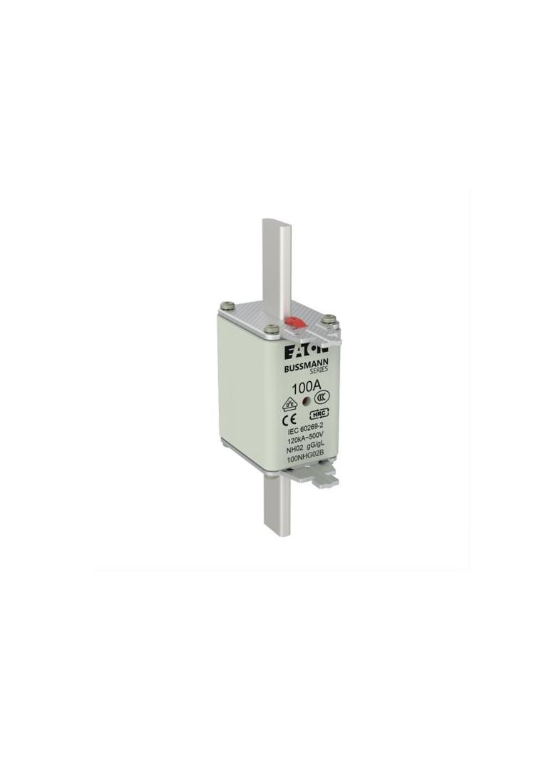 NH FUSE 100A 500V GG/GL SIZE 02 Wkładka NH02 100A 500V GL/GG podwójny wskaźnik 100NHG02B EATON