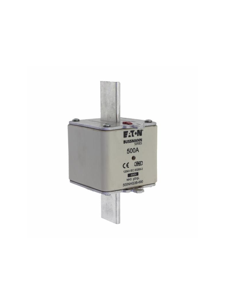 NH FUSE 500A 690V gG SIZE 3 Wkładka NH3 500A 690V GL/GG podwójny wskaźnik 500NHG3B-690 EATON