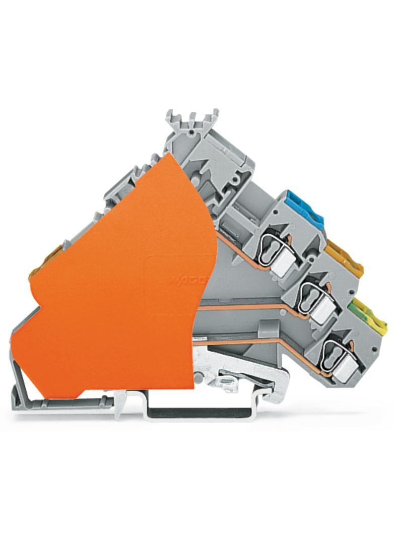 złączka do elementów wykonawczych z PE 2,5 mm2 do wtyków bezpiecznik.