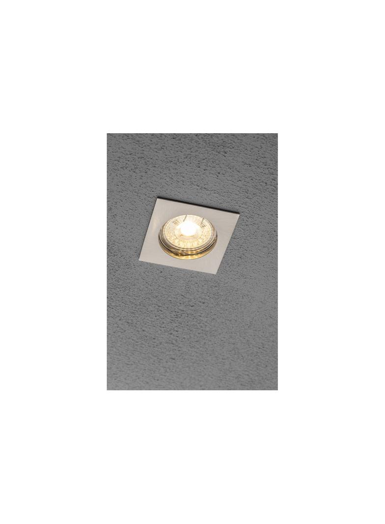 SUFITOWA OPRAWA PUNKTOWA PORTO, ODLEW, IP20, INOX, KWADRAT