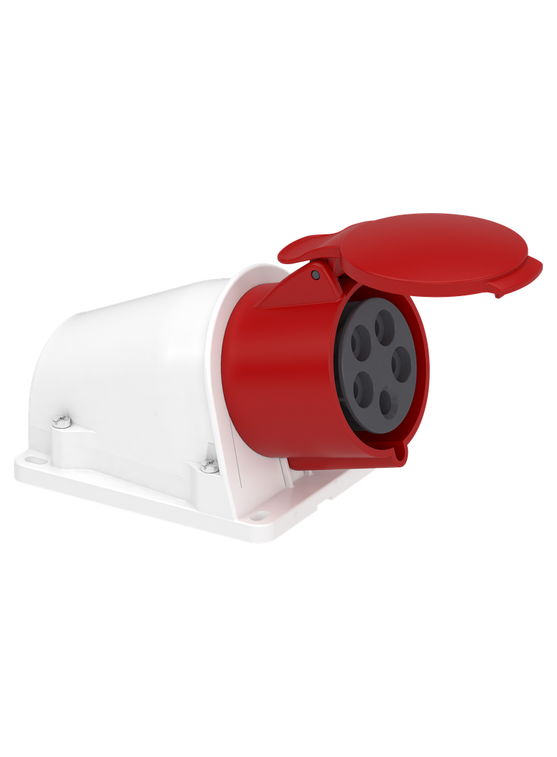 Gniazdo Pratika zaciski sprężynowe IP44 3P+N+PE 32A