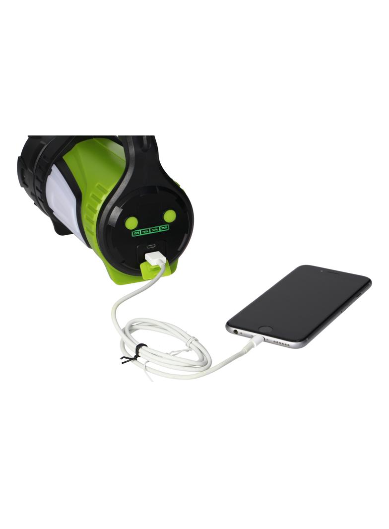 Latarka akumulatorowa LED 10W 1000lm 4000mAh powerbank wskaźnik baterii LT-3 ORNO