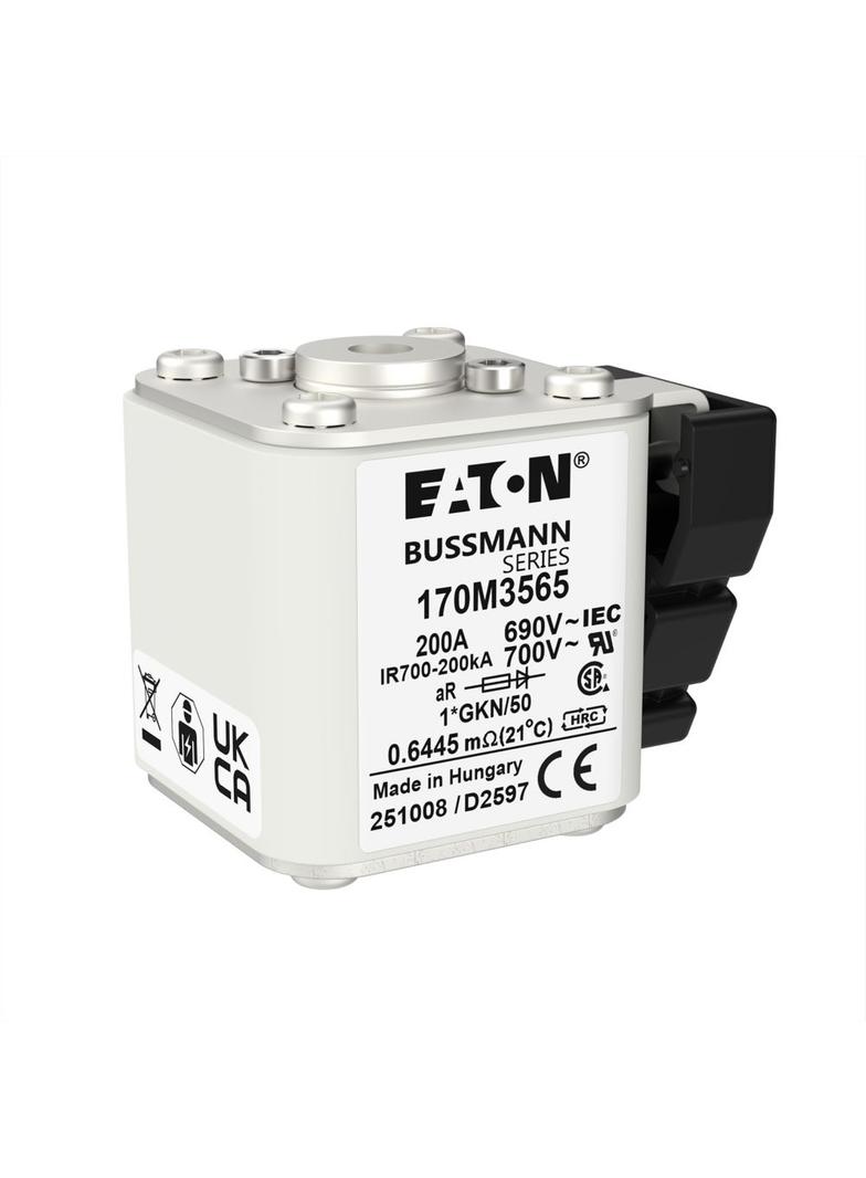 FUSE 200A 690V 1*GKN/50 AR UC Wkładka szybka 200A AC 690V rozmiar 1 45x59x51 mm aR, 170M3565 EATON