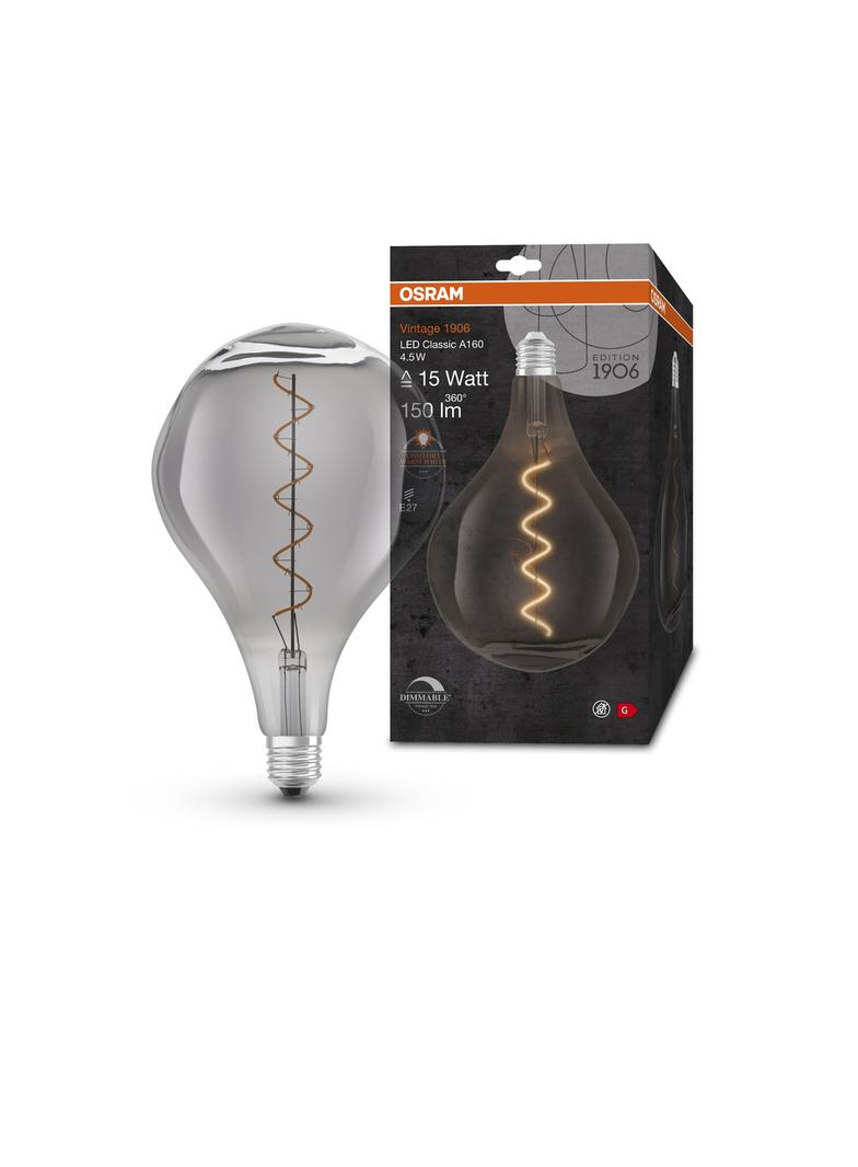 Lampa LED Vintage 1906 LED Filament szkło przezroczyste 15 dim 4,5W/817 E27