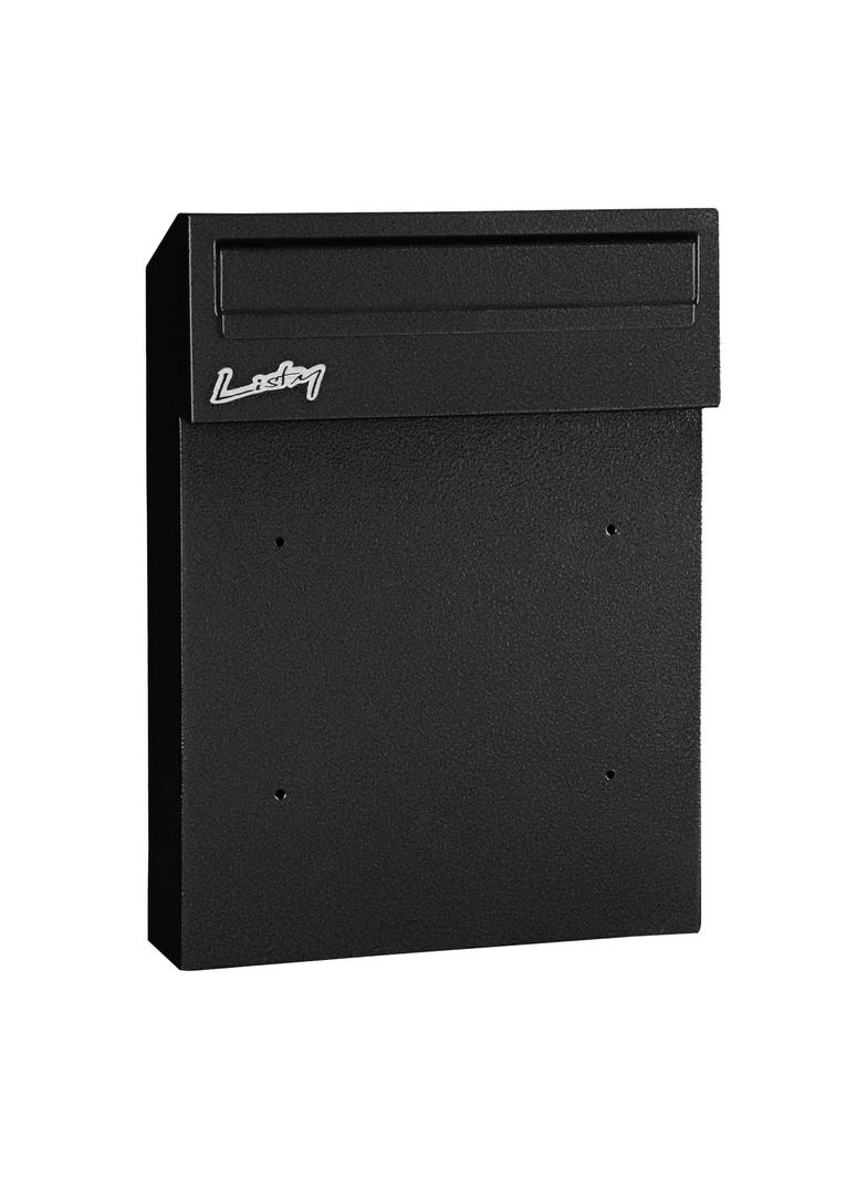 Skrzynka na listy przelotowa FIJI, z zamkiem bębenkowym, kolor czarny