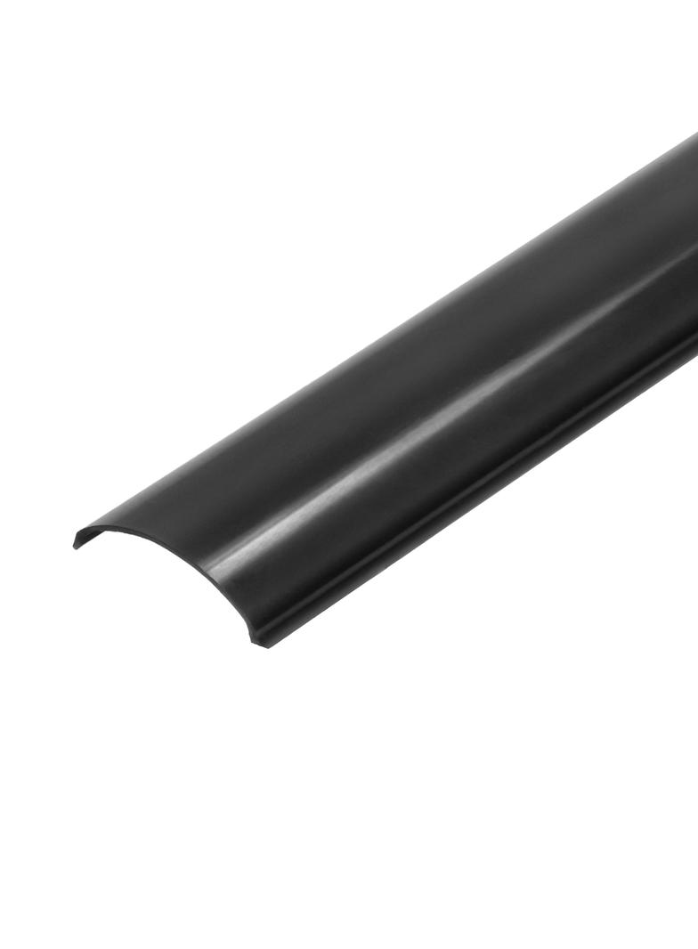 Klosz do profili kątowych z serii AD-LP-6502, 2m, poliwęglan czarny, komplet 50 szt.