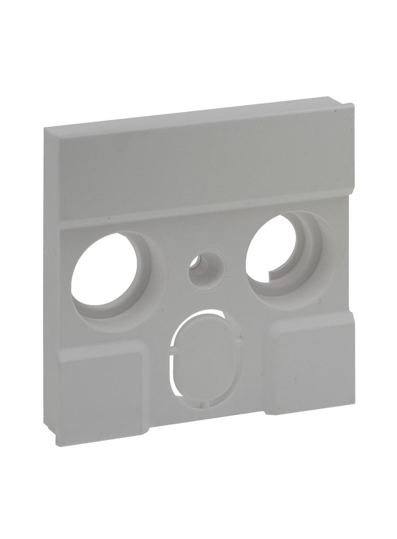 Niloe Step Plakietka Gniazda Tv Zewnętrznych Producentów 3 Otwory- Kolor Aluminium 863384 LEGRAND