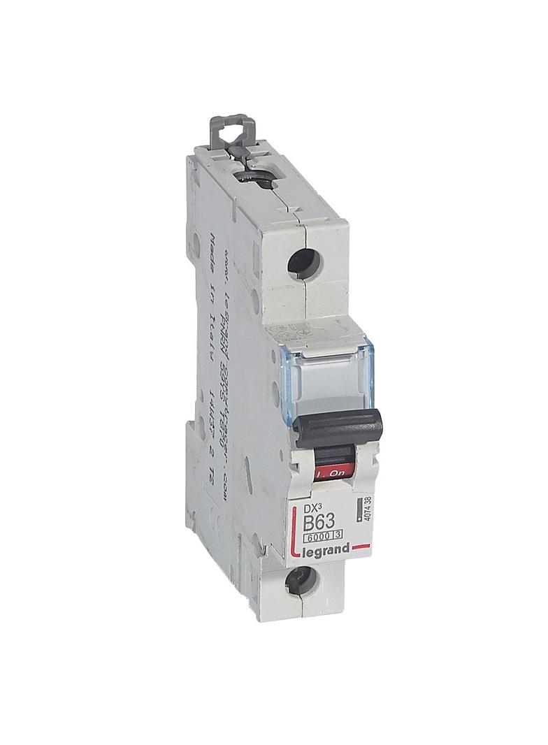 Wyłącznik Nadprądowy S 301 1P B63A 6kA DX3 407438 LEGRAND