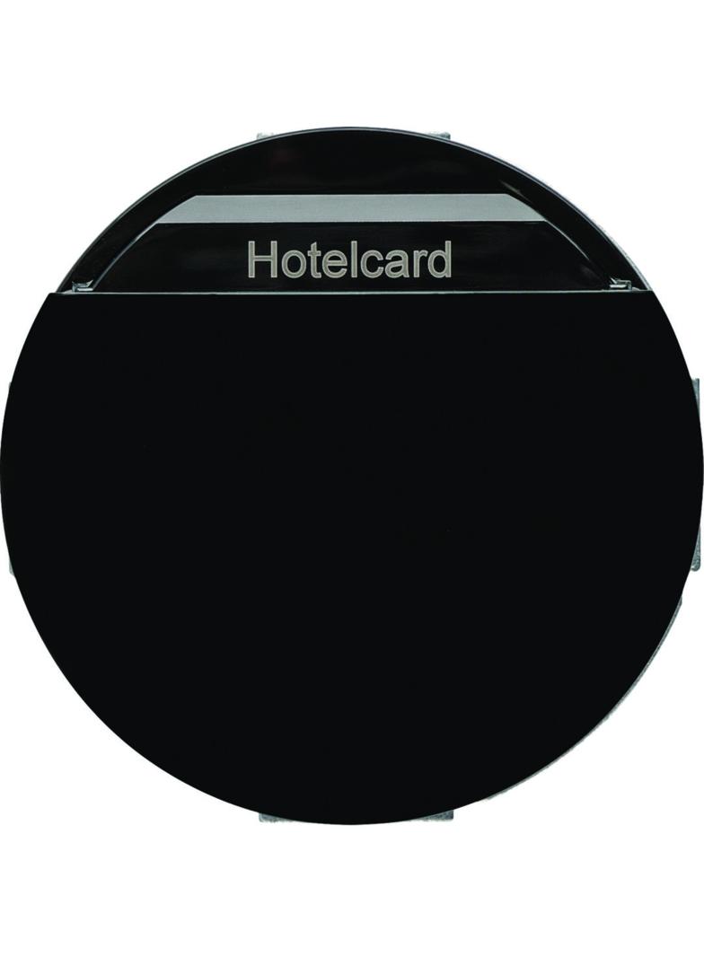 R.classic/1930/Glas Łącznik przekaźnikowy na kartę hotelową czarny Berker 16402035 WLN8010BG HAGER