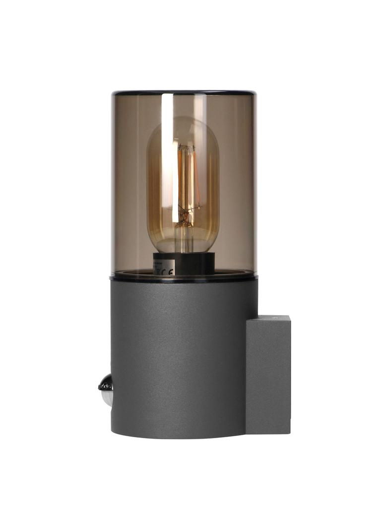 SALVIA oprawa ogrodowa hermetyczna z czujnikiem PIR E27 max. 15W IP54 szara AD-OP-6573GE27PPR ORNO