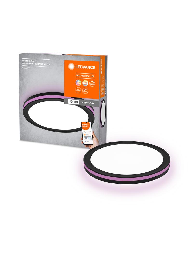Oprawa SMART+ WIFI ORBIS CIRCLE460 RGB TW BK