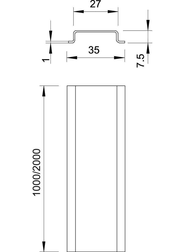 2069 S, SZYNA KOŁPAKOWA PEŁNA DŁ.1M.