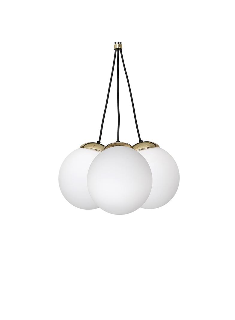 Milagro lampa wisząca Sparta 3xE14 czarno/złota MLP6499