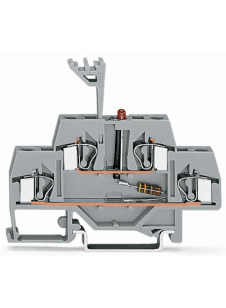 dwupiętrowa złączka diodowa 4 mm2