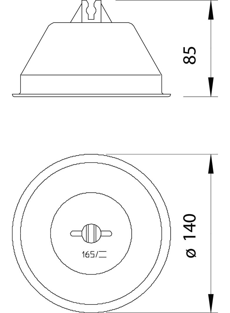 165/KR, POJEMNIK DACH.UCHWYTU PRZEW.