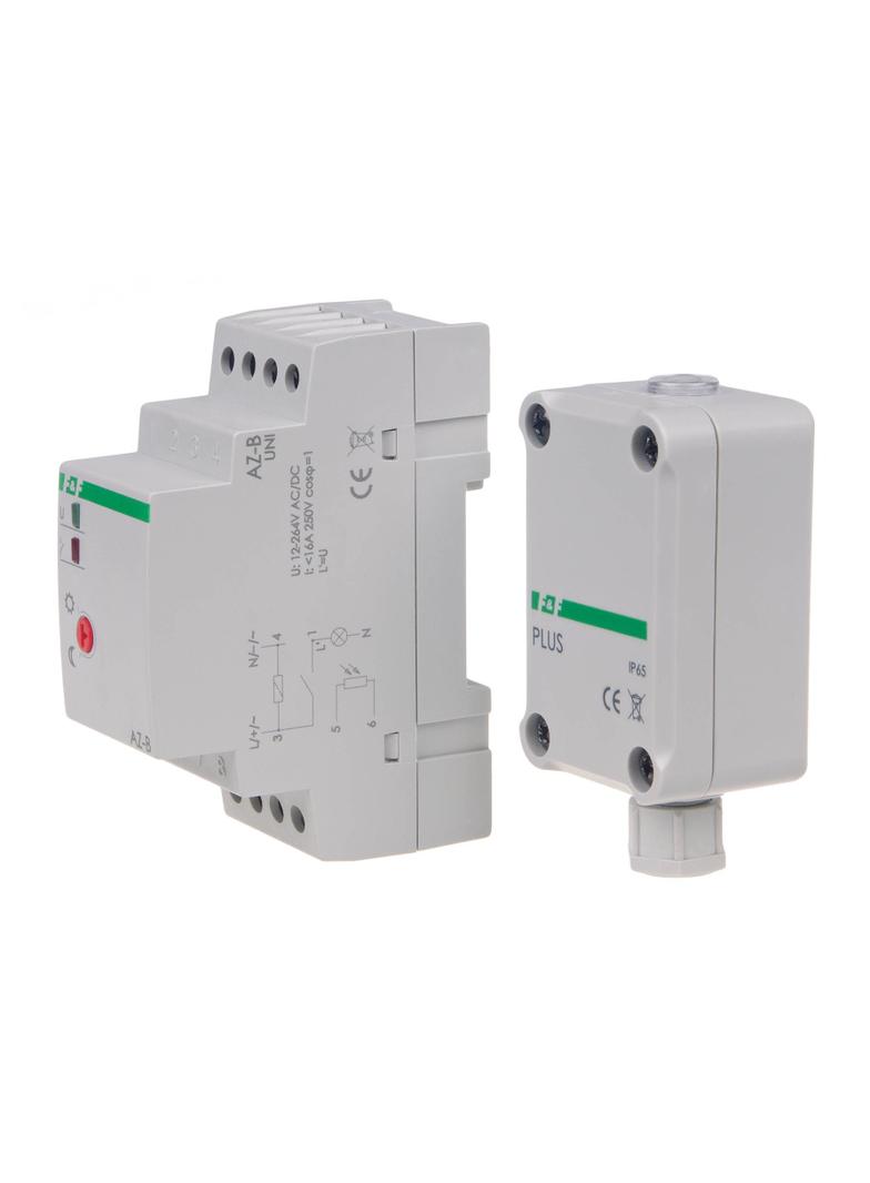 Automat zmierzchowy 16A U=12-264AC/DC montaż na szynie DIN z sondą AZ-PLUS AZ-B-PLUS-UNI F&F
