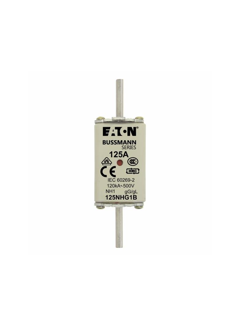 NH FUSE 125AMP 500V gG SIZE 1 DUAL IND Wkładka NH1 125A 500V GL/GG podwójny wskaźnik 125NHG1B EATON