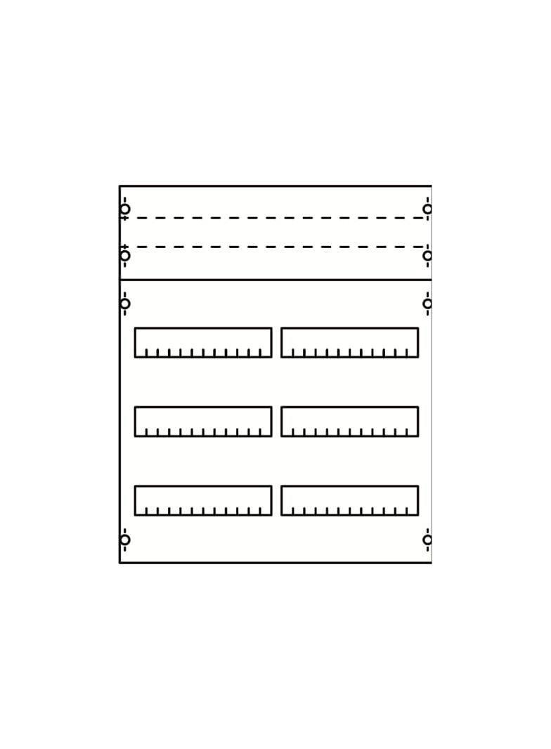 2V0KA Pole rozdzielcze 2 kol.szer.