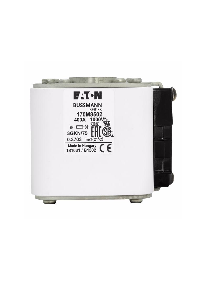 FUSE 400A 1000V 3GKN/75 AR UR Wkładka szybka 400A AC 1000V rozmiar 3 74x92x91 mm aR IEC UL 170M8502