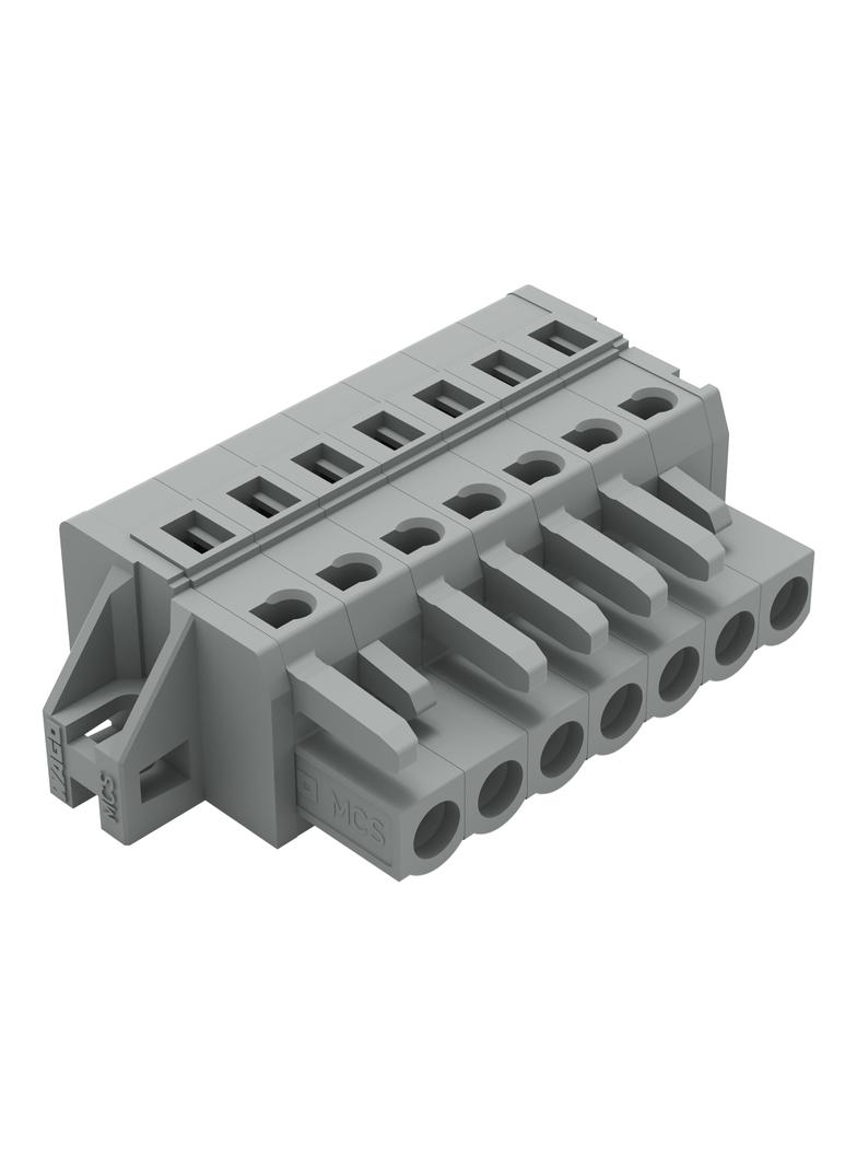 Gniazdo MCS‑MIDI Classic 7‑biegunowe szare raster 5mm 231‑107/031‑000 /50szt./ WAGO