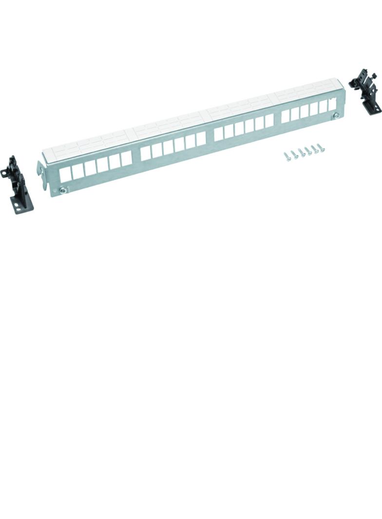 Patch Panel 24M Keystone bez modułów szyna TS lub płyta montażowa FZ24MK HAGER