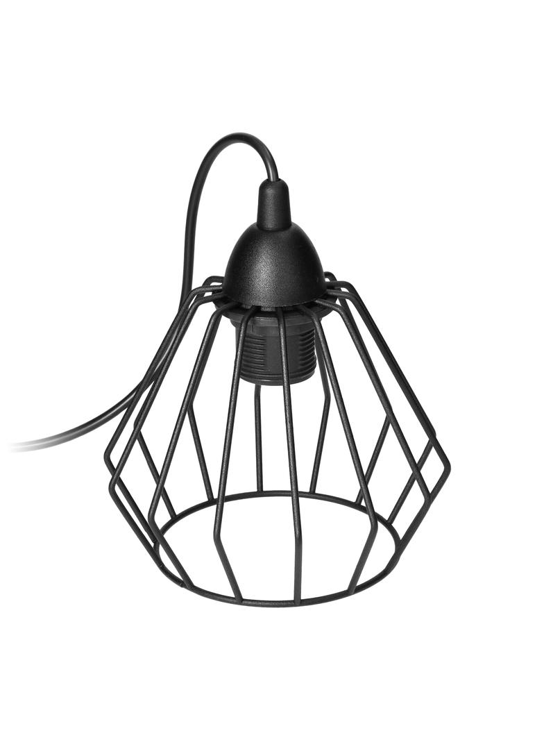 Waya 1P E27, lampa wisząca, max. 60W, czarna AD-LD-6263BE27M ORNO