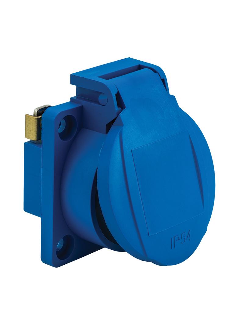 Gniazdo 2P+Z-6A IP54 tablicowe niebieskie VGT 201-06 51.301 OPATÓWEK