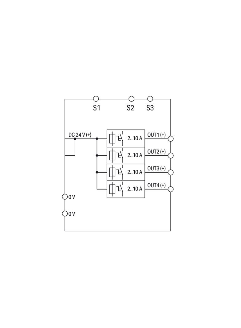 elektroniczne zabezpieczenie 24 V DC 4X 10 A