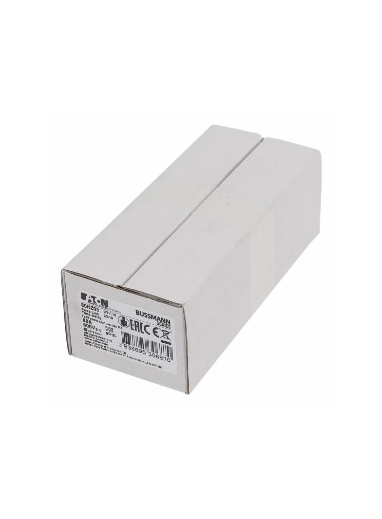 FUSE-D03 80A T GL/GG 400VAC M30 Wkładka D03 80A T GL/GG 400VAC M30 80NZ03 EATON