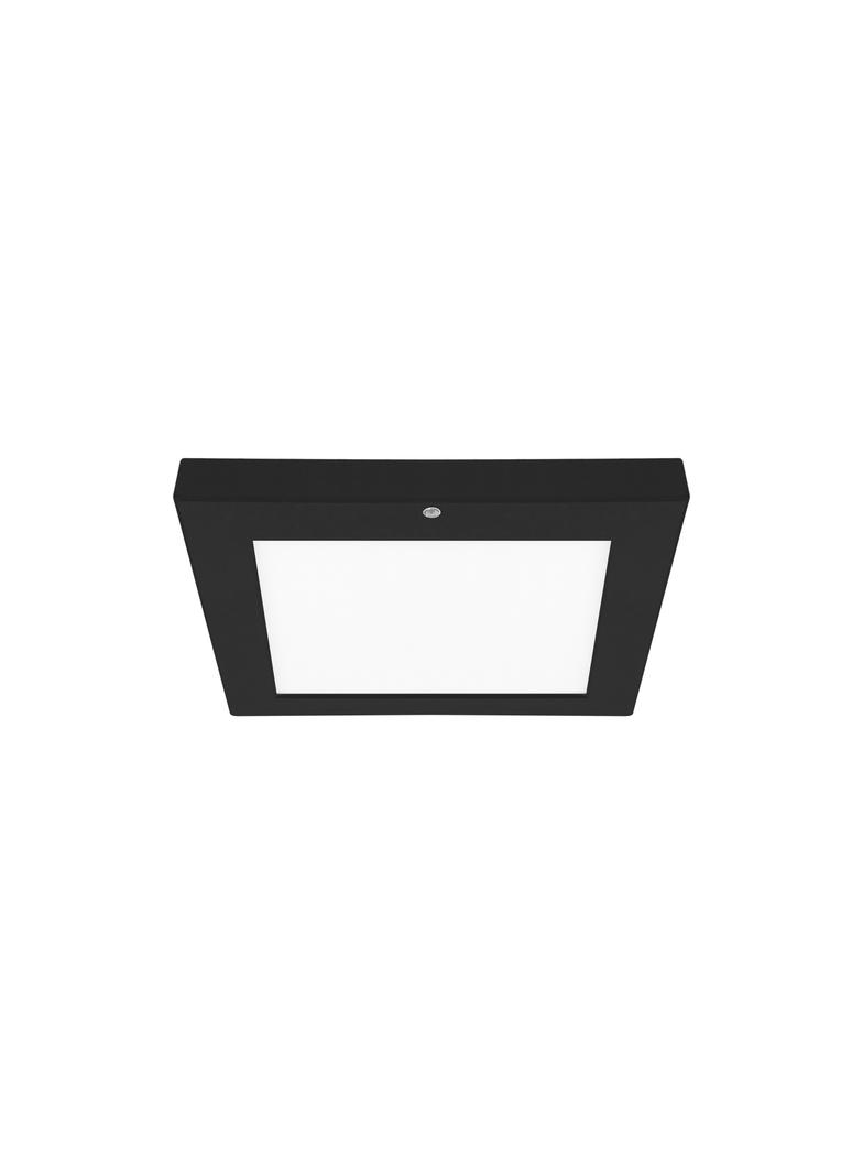 Czarna kwadratowa lampa sufitowa NT/PT z czujnikiem LED OLGIERD 18W 04556 IDEUS