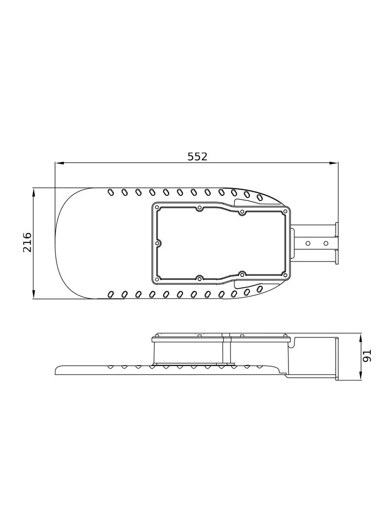 Oprawa uliczna LED 120W 3000K ECO CLASS AREA SPD 830 IP66 GY 4058075557857 LEDVANCE