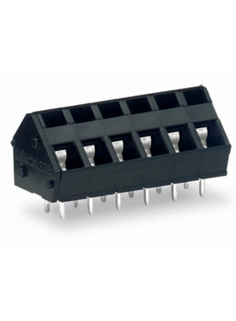 listwa zaciskowa do pł. drukowanych 2-bieg. szara raster 5/5,08 mm