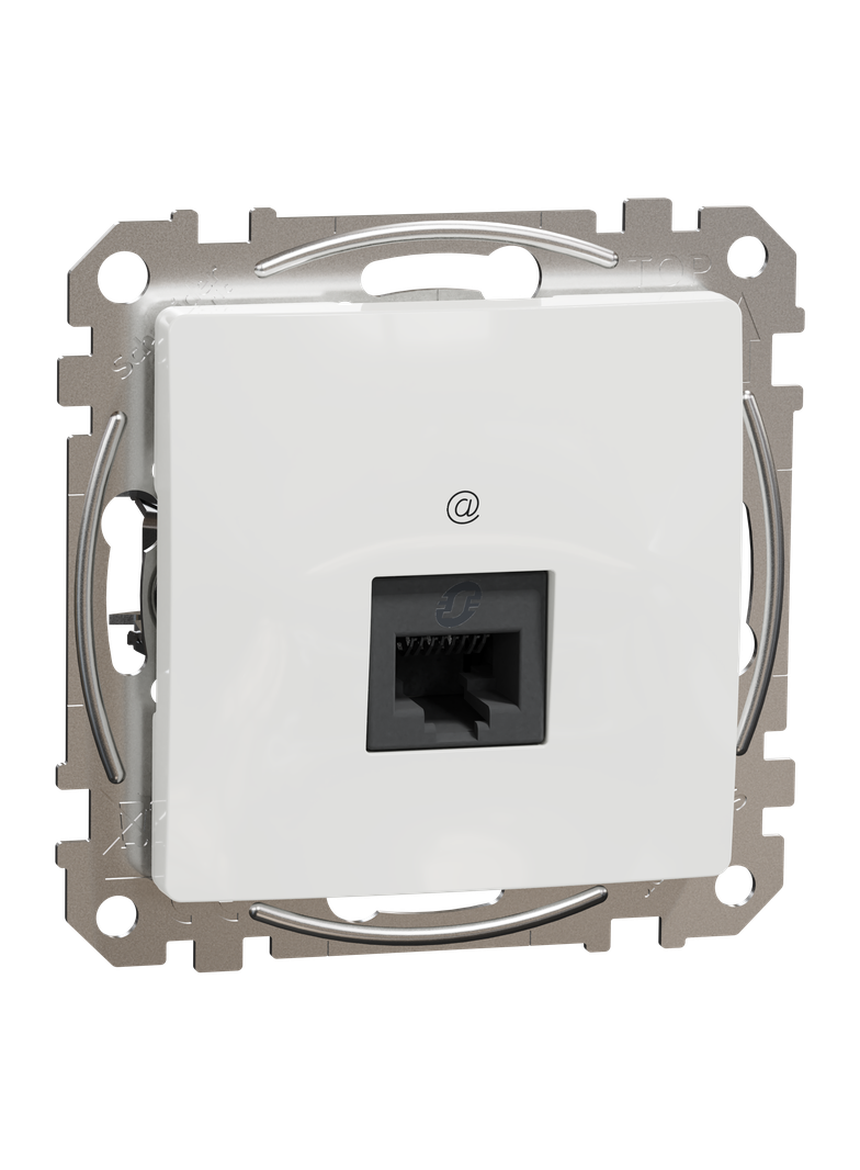 Sedna Design & Elements, gniazdo komputerowe RJ45 kat.6 UTP, białe