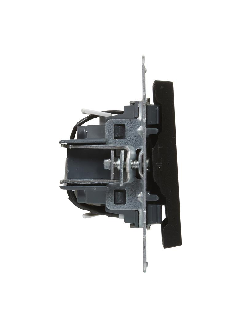 Suno Łącznik Schodowy Z Podświetleniem - 10 Ax - 250V - Zaciski Automatyczne Czarny 721416 LEGRAND